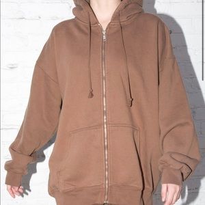 NWT Brandy Melville Brown Christy Hoodie